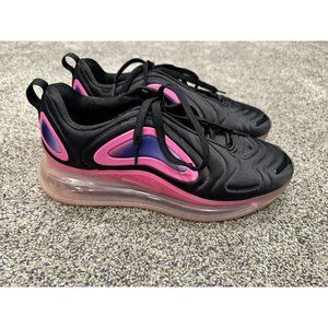 Nike Air Max 720 GS AQ3196-007 Black Laser Pink Size Size 9 EUC